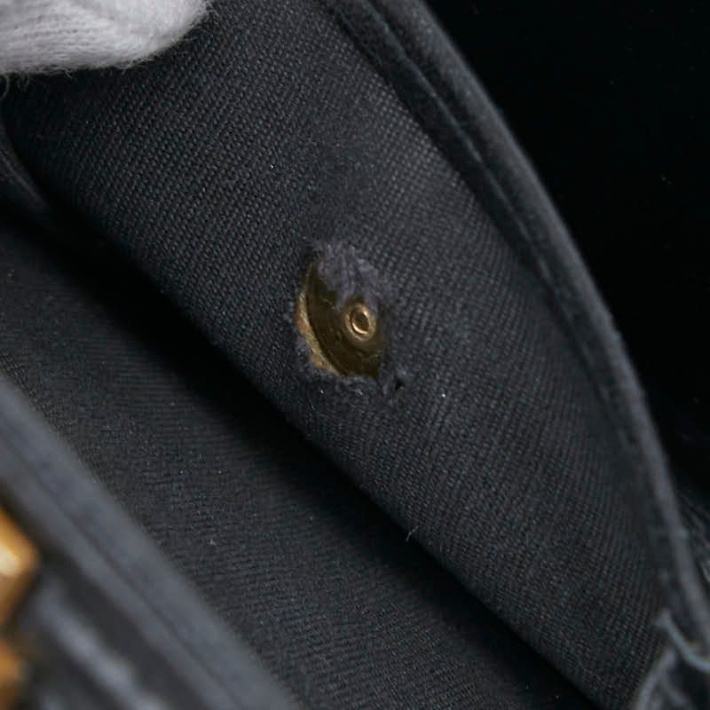 Chanel Matelasse Boy Chanel Coco Mark Black Caviar Skin Women's Chanel