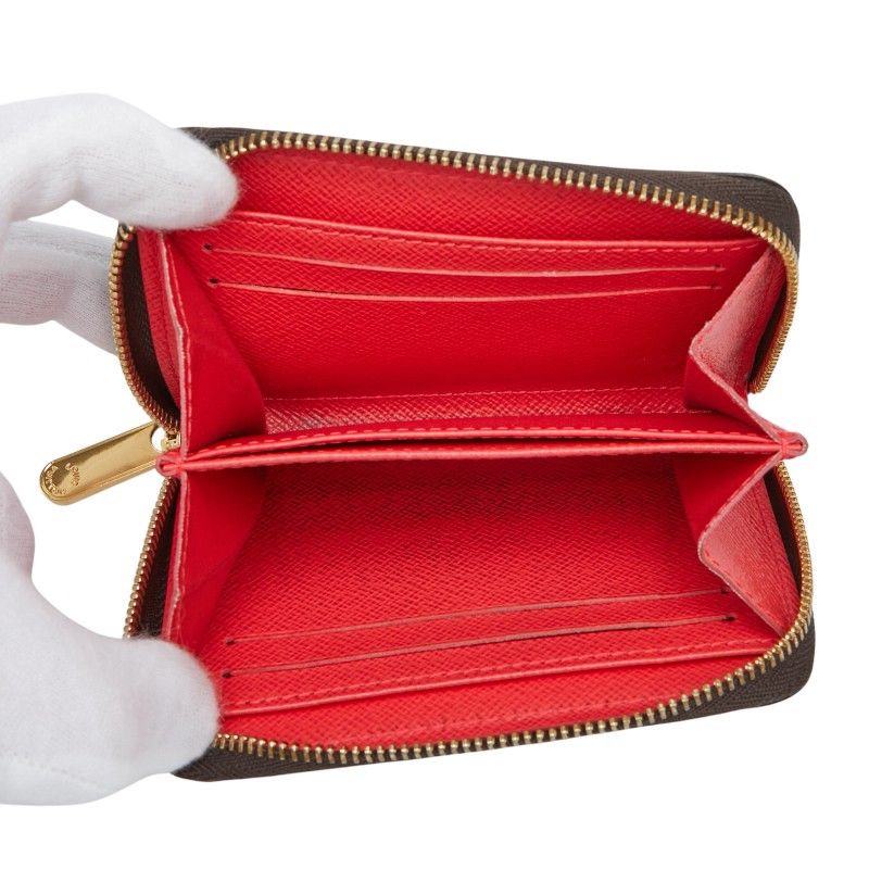 Louis Vuitton Damier Vivienne Zippy Coin Purse Coin Case Wallet N60492 Brown