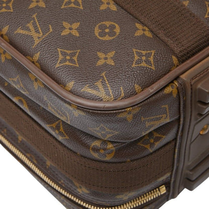 Louis Vuitton Monogram Satellite 53 Suitcase Travel Bag M23356 Brown PVC