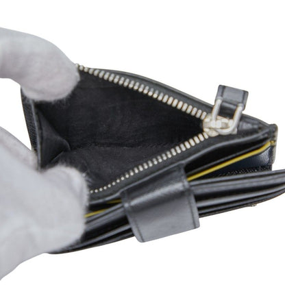 Prada Triangle Logo Plate Saffiano Black Leather Women Prada