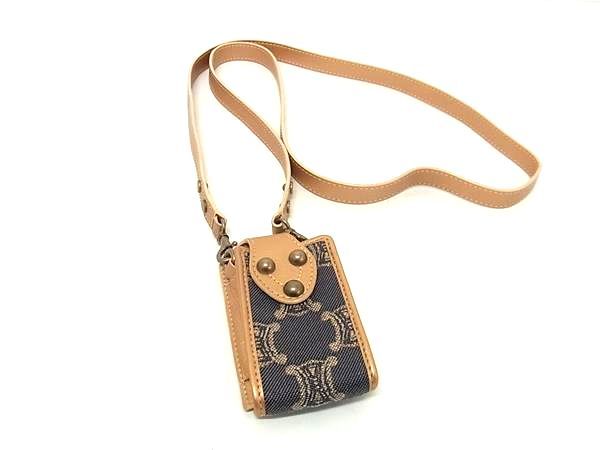 Celine Paris Macadam Canvas And Leather Ipod Case Multi-case Small