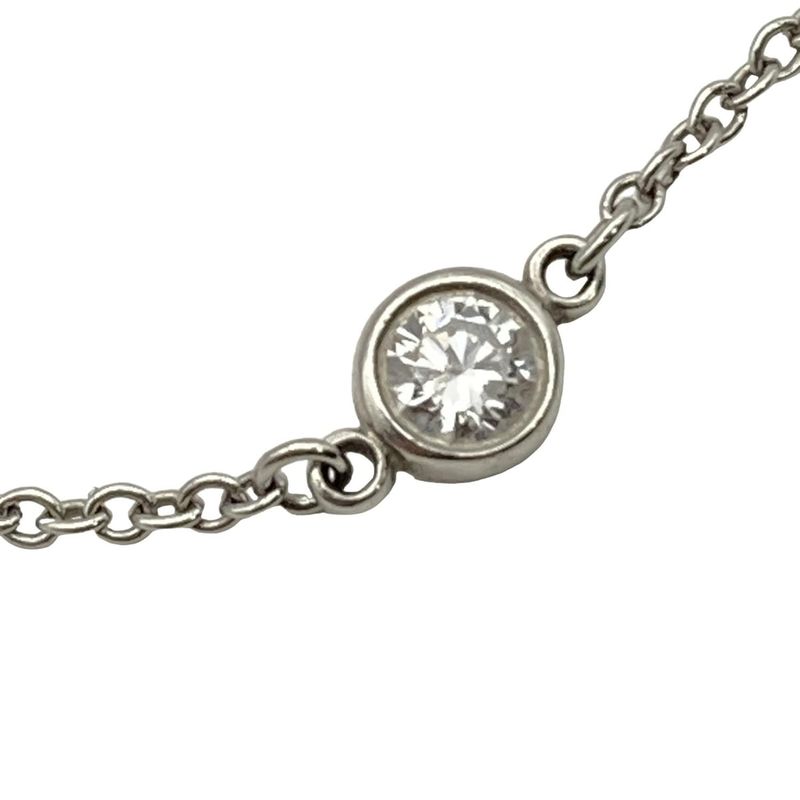 Tiffany & Co Bracelet By-the-yard Pt950 X Diamonds 1P Diamonds / Diamonds