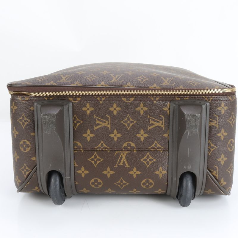 Louis Vuitton Monogram Pegas 55 M23294 Leather Suitcase Carry Case Bag Business