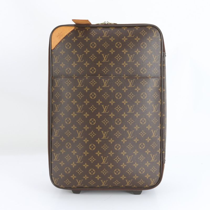 Louis Vuitton Monogram Pegas 55 M23294 Leather Suitcase Carry Case Bag Business
