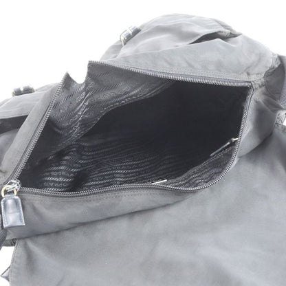 Prada Tessuto Nylon Triangle Logo Leather Shoulder Bag Crossbody Messenger