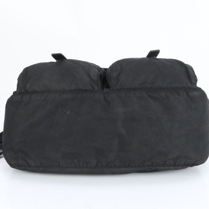 Prada Tessuto Nylon Triangle Logo Leather Shoulder Bag Crossbody Messenger