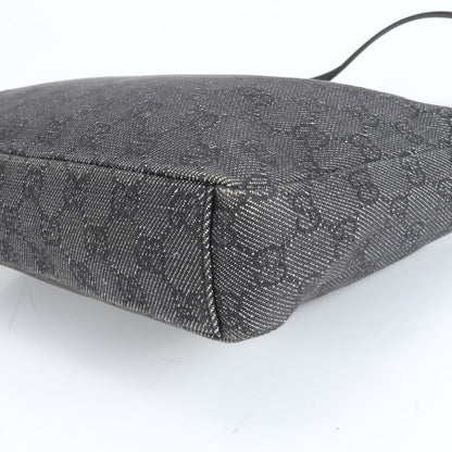 Gucci GG Canvas 35098 Leather Shoulder Bag Crossbody Messenger Commuter Tote