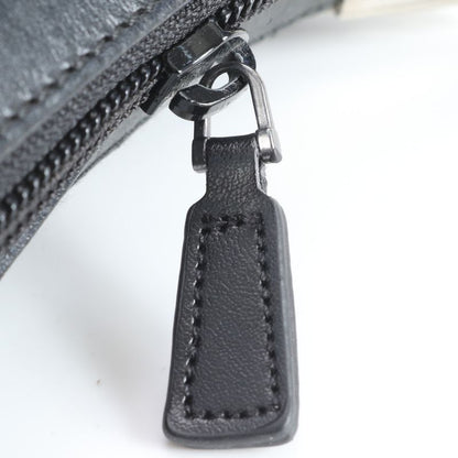 Gucci GG Canvas 35098 Leather Shoulder Bag Crossbody Messenger Commuter Tote