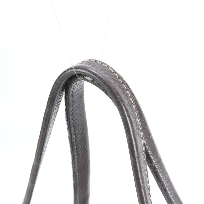 Gucci GG Crystal Sherry Line 293589 Leather Tote Bag Shoulder Brown A4 Ladies