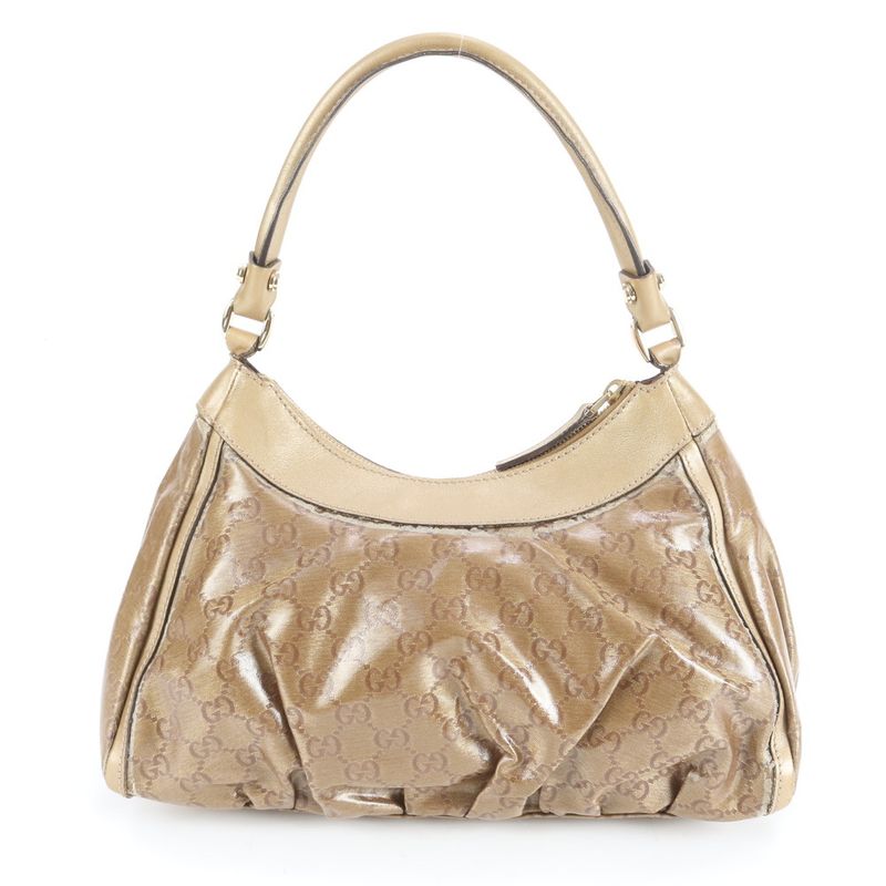 Gucci GG Crystal Abby 190525 Leather Shoulder Bag Shoulder Tote Hand Genuine