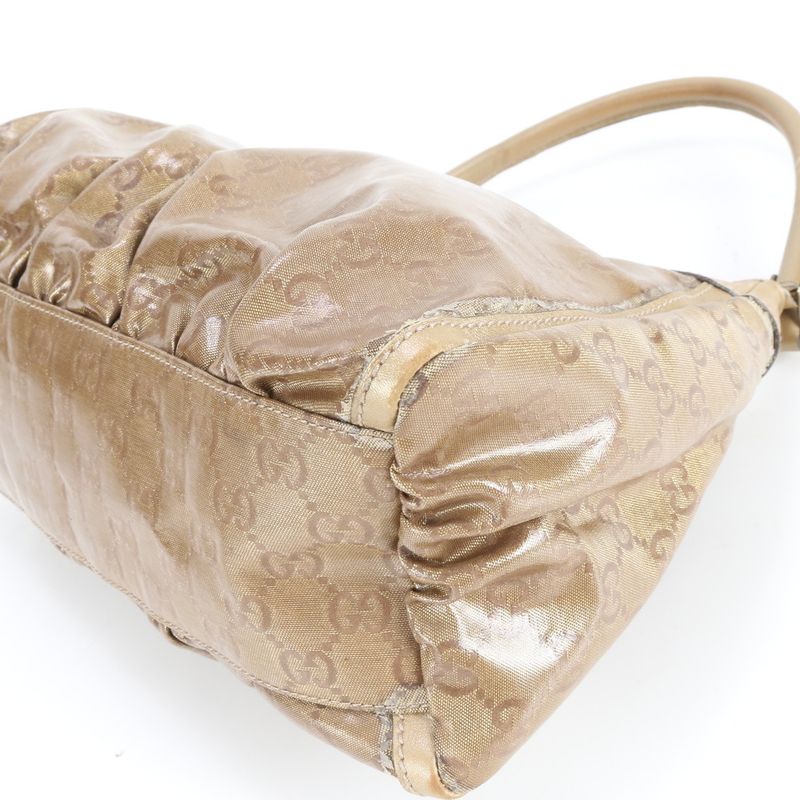 Gucci GG Crystal Abby 190525 Leather Shoulder Bag Shoulder Tote Hand Genuine