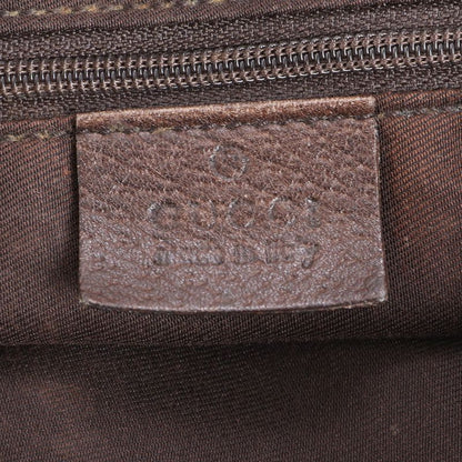 Gucci GG Canvas 130736 Leather Tote Bag Shoulder Hand Brown Women's ECM Cx45-1
