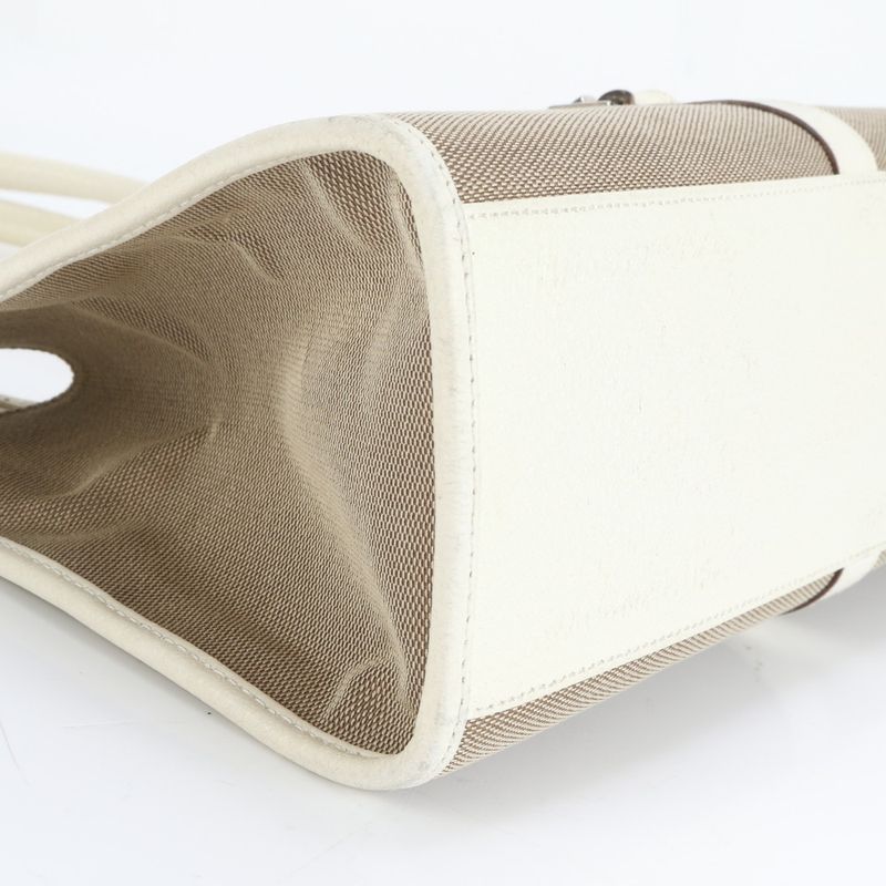 Gucci Jackie 002-1067 Leather Canvas Shoulder Bag Shoulder Tote Hand Women's