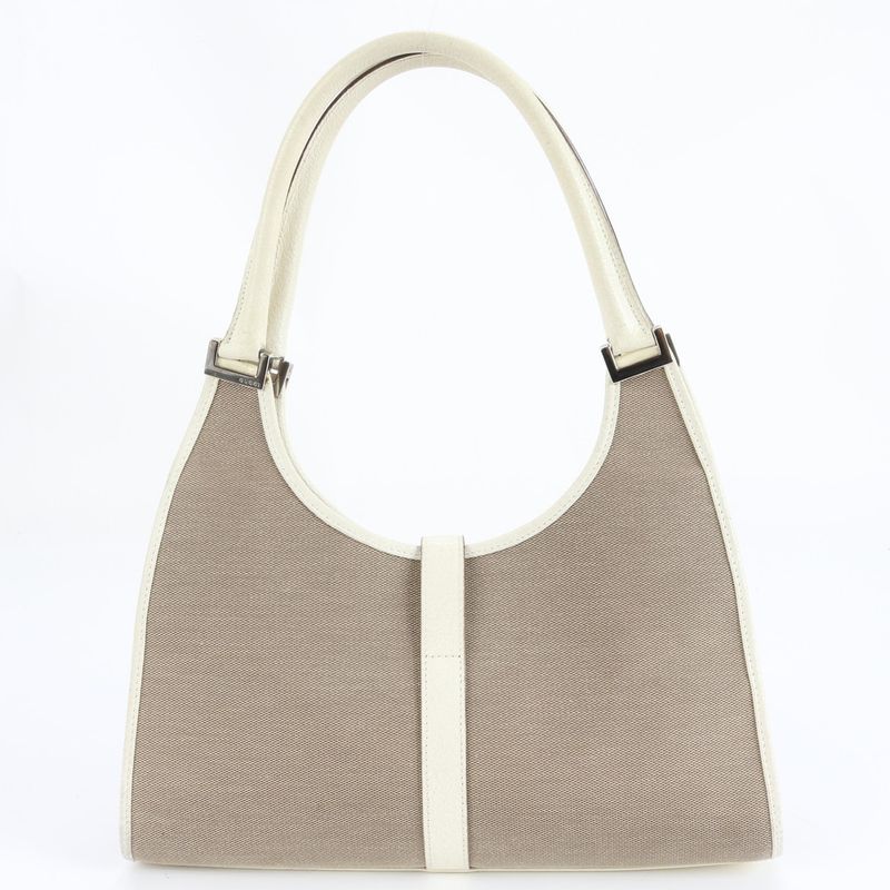 Gucci Jackie 002-1067 Leather Canvas Shoulder Bag Shoulder Tote Hand Women's