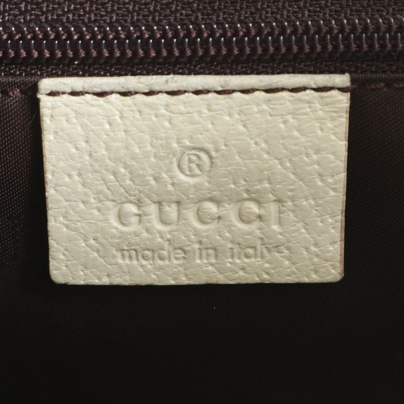 Gucci Jackie 002-1067 Leather Canvas Shoulder Bag Shoulder Tote Hand Women's