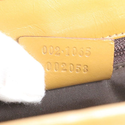 Gucci GG Canvas Jackie 002-1065 Leather Handbag Tote Brown Women's ECM Cx40-8