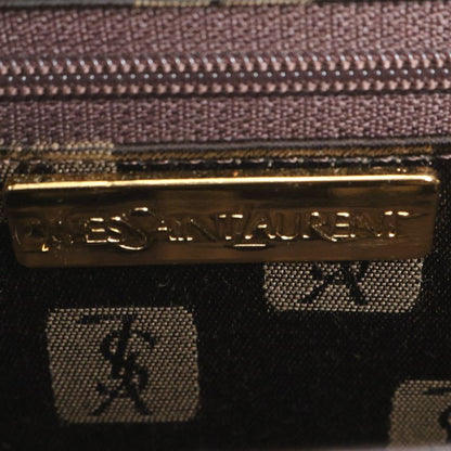 Vintage Yves Saint Laurent YSL Leather Nylon Handbag Tote Brown Women's ECM