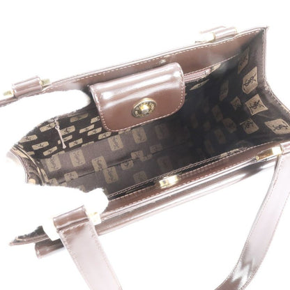 Vintage Yves Saint Laurent YSL Leather Nylon Handbag Tote Brown Women's ECM