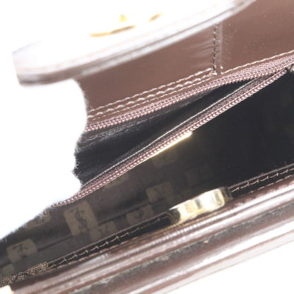 Vintage Yves Saint Laurent YSL Leather Nylon Handbag Tote Brown Women's ECM