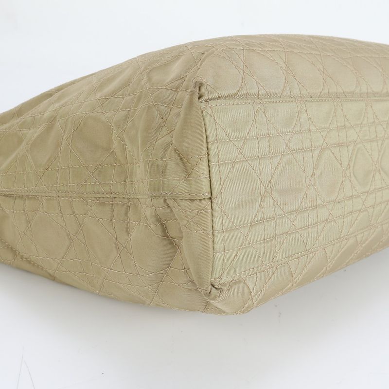 Christian Dior Canage Lady Dior Yellow Nylon Tote Bag Hand A4 Ladies ECM Cx43-5