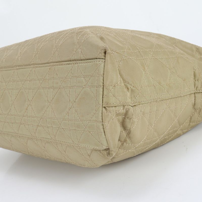 Christian Dior Canage Lady Dior Yellow Nylon Tote Bag Hand A4 Ladies ECM Cx43-5