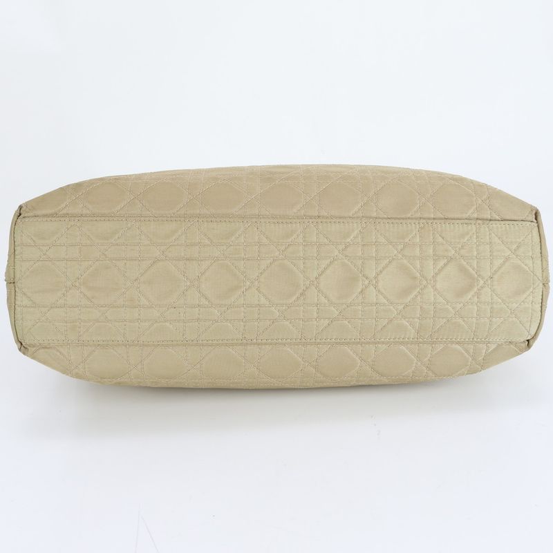 Christian Dior Canage Lady Dior Yellow Nylon Tote Bag Hand A4 Ladies ECM Cx43-5