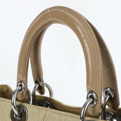 Christian Dior Canage Lady Dior Yellow Nylon Tote Bag Hand A4 Ladies ECM Cx43-5