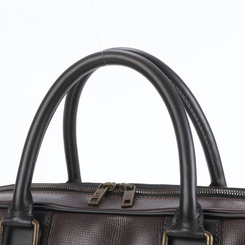 Louis Vuitton Utah Euron Cafe M92532 Leather Business Bag Document Bag Briefcase