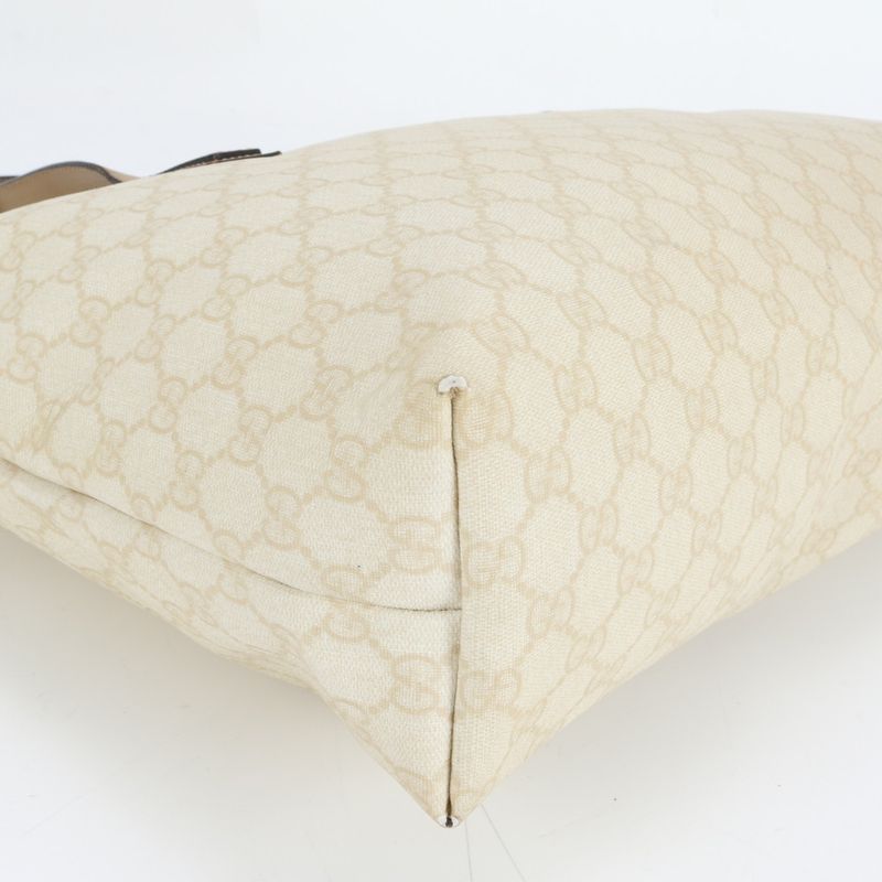 Gucci GG Supreme 211137 Leather Tote Bag Shoulder Hand A4 Commuter Women ECM