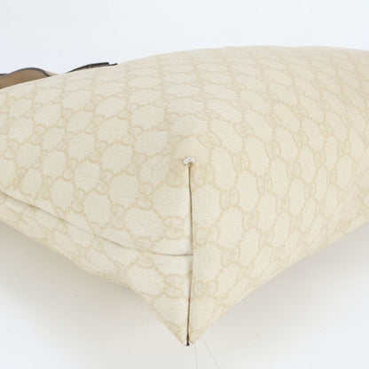 Gucci GG Supreme 211137 Leather Tote Bag Shoulder Hand A4 Commuter Women ECM