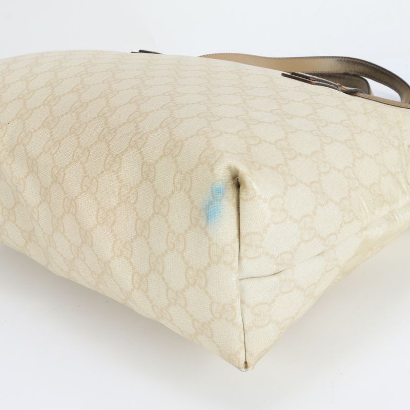 Gucci GG Supreme 211137 Leather Tote Bag Shoulder Hand A4 Commuter Women ECM