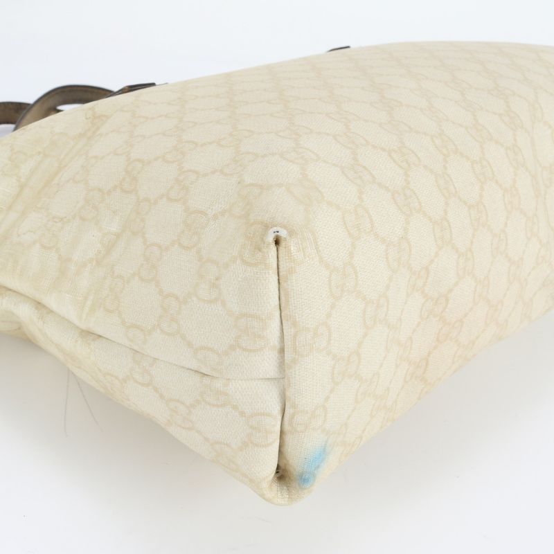 Gucci GG Supreme 211137 Leather Tote Bag Shoulder Hand A4 Commuter Women ECM