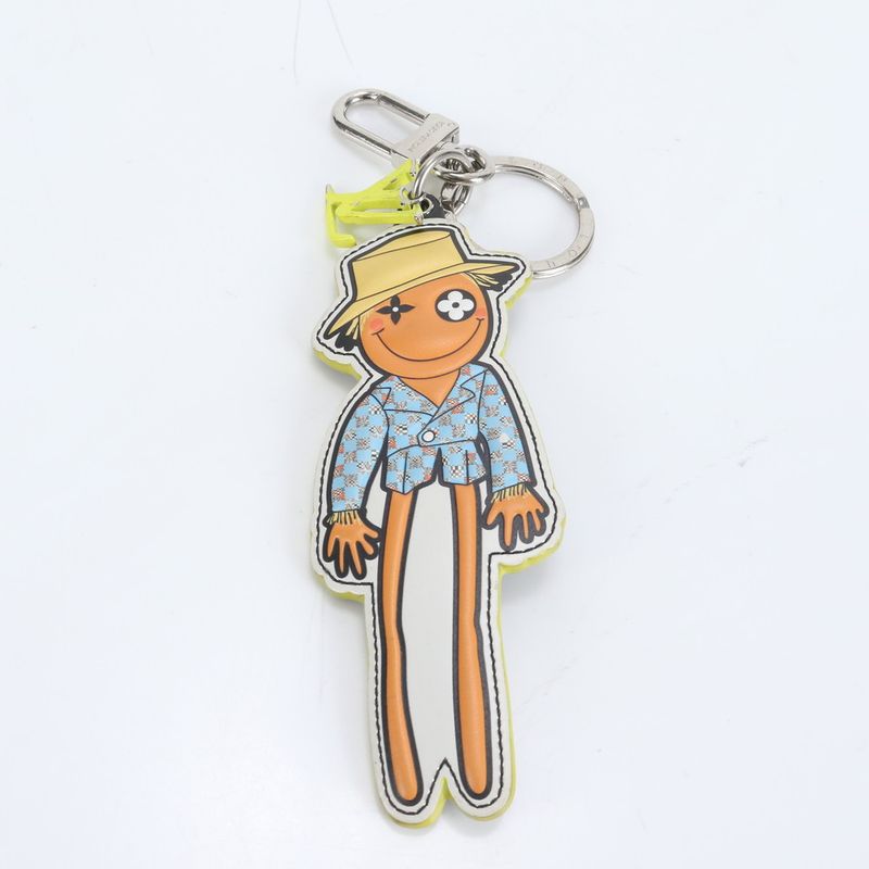 Louis Vuitton Monogram Porte Cles LV Scarecrow Charm Mp2922 Leather Key Holder