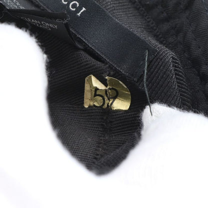 Gucci GG Nylon Bucket Hat Bucketha L Hat Black Men's Fashion Apparel ECM Cy1-4