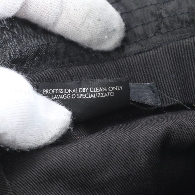 Gucci GG Nylon Bucket Hat Bucketha L Hat Black Men's Fashion Apparel ECM Cy1-4