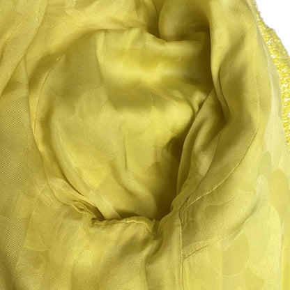 Chanel Jacket Size 36 S Women - P61100 Yellow And White Long Sleeves / Tweed /
