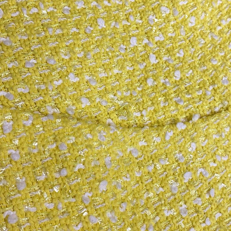 Chanel Jacket Size 36 S Women - P61100 Yellow And White Long Sleeves / Tweed /