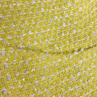 Chanel Jacket Size 36 S Women - P61100 Yellow And White Long Sleeves / Tweed /