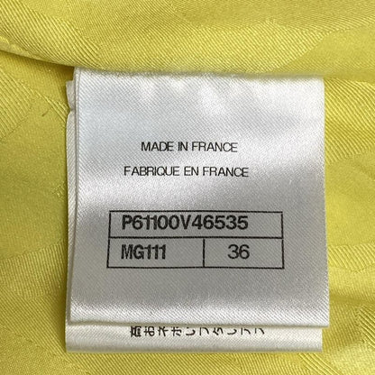 Chanel Jacket Size 36 S Women - P61100 Yellow And White Long Sleeves / Tweed /