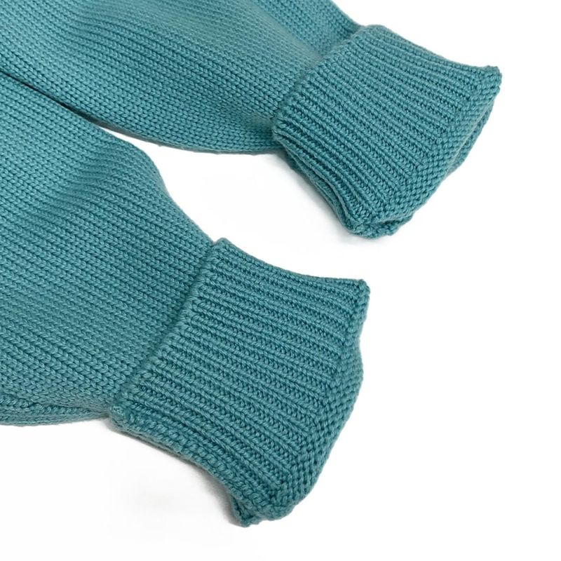 Fendi Long Sleeve Sweater Size 44 L Women - Fzx123 AM6E Light Green Baguette