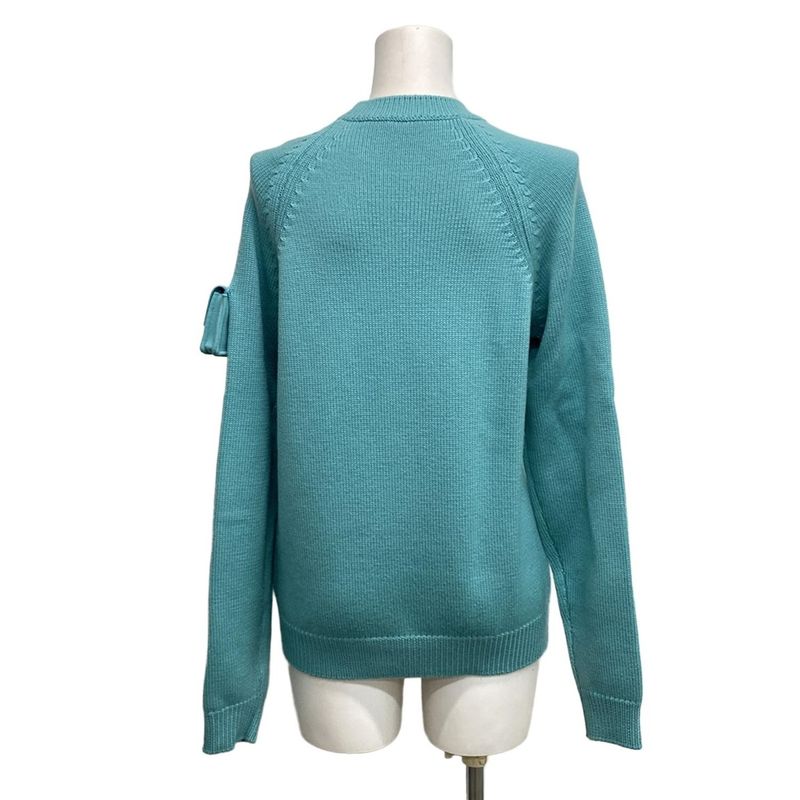 Fendi Long Sleeve Sweater Size 44 L Women - Fzx123 AM6E Light Green Baguette