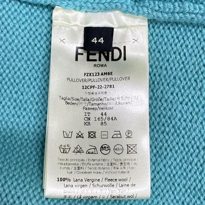 Fendi Long Sleeve Sweater Size 44 L Women - Fzx123 AM6E Light Green Baguette