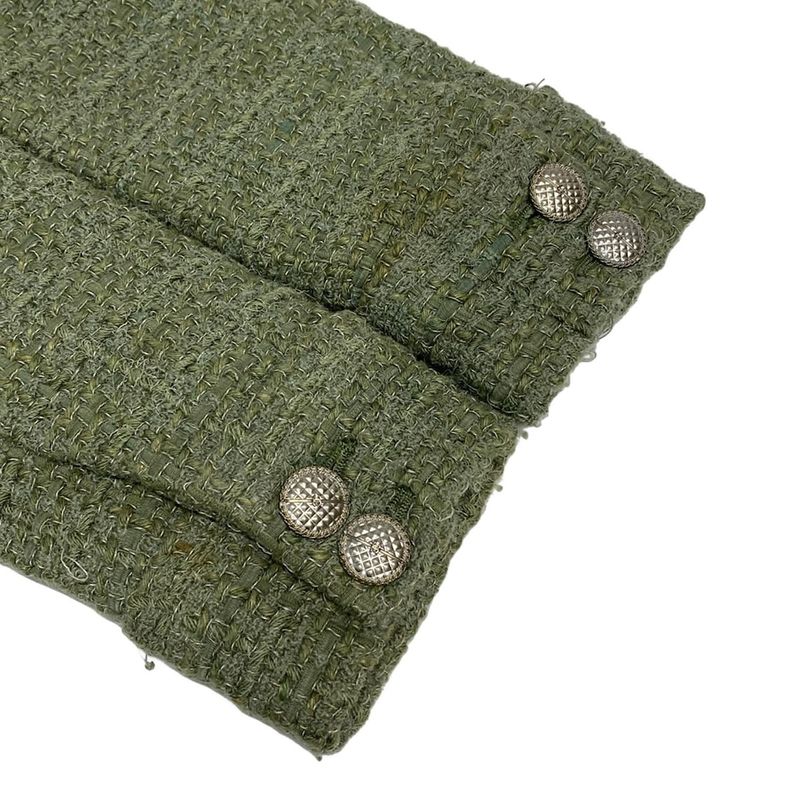 Chanel Jacket Size 34 S Ladies - P55551 Light Khaki Long Sleeve / Zip Up /