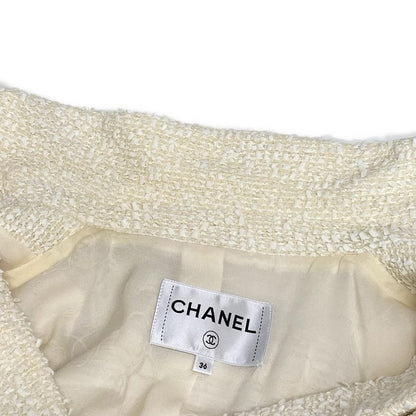 Chanel Jacket Size 36 S Women - P60351 Ivory Long Sleeve /double /pearl Button