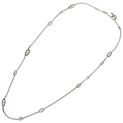 Hermes Chaine D'ancre 925 Silver Necklace 1411 Hermes