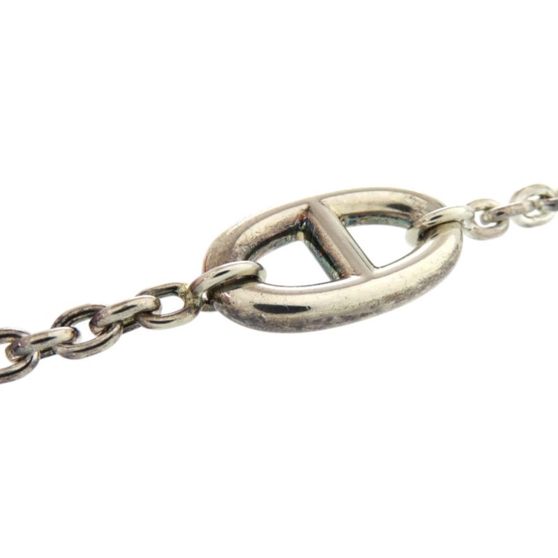Hermes Chaine D'ancre 925 Silver Necklace 1411 Hermes
