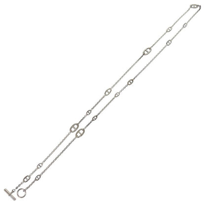 Hermes Chaine D'ancre 925 Silver Necklace 1411 Hermes