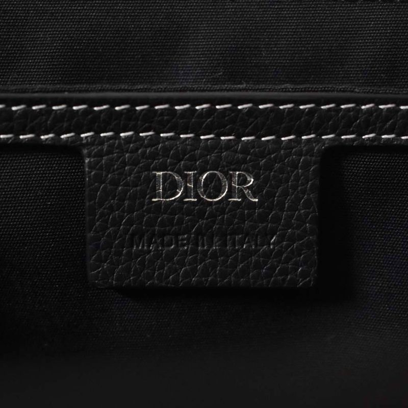 Dior Saddle Messenger Bag With Flap Small Black AA