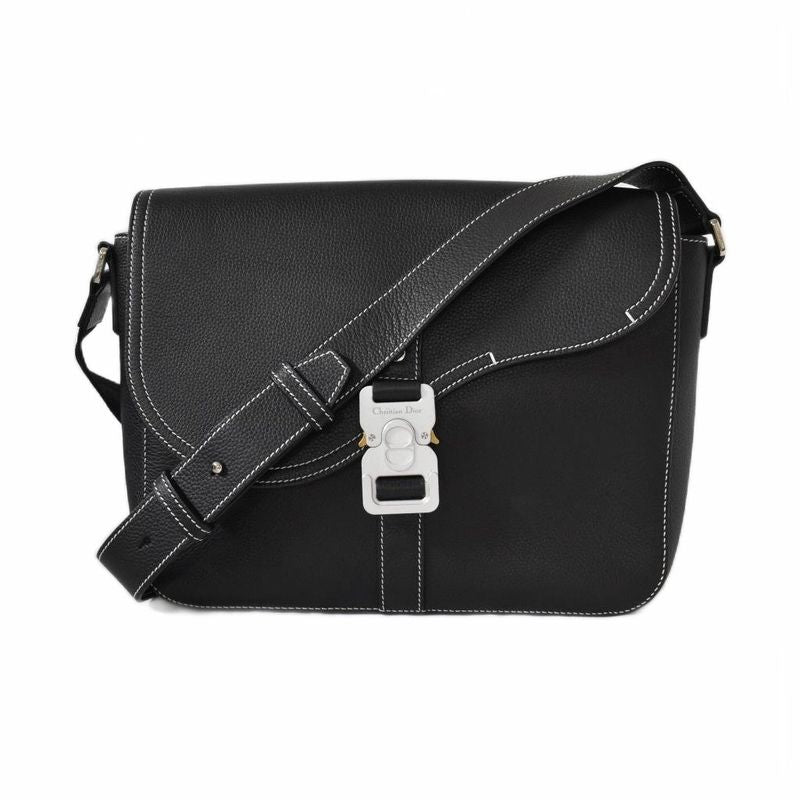 Dior Saddle Messenger Bag With Flap Small Black AA