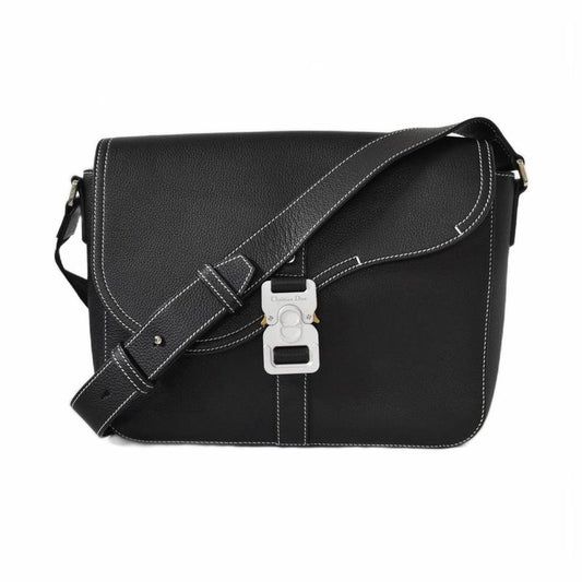 Dior Saddle Messenger Bag With Flap Small Black AA